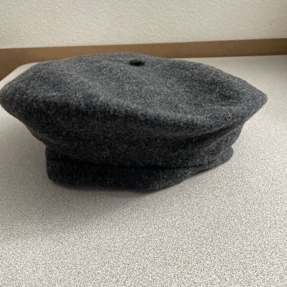 Vintage Beret Basque 100% Wool Hat Gray Mens RN 58584 Made In Czech Republic - Picture 3 of 8